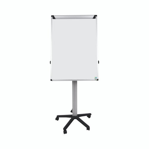 Bi-Office Earth-it Mobile Flipchart Easel Magnetic 700x1000mm Silver - EA4876995 DD
