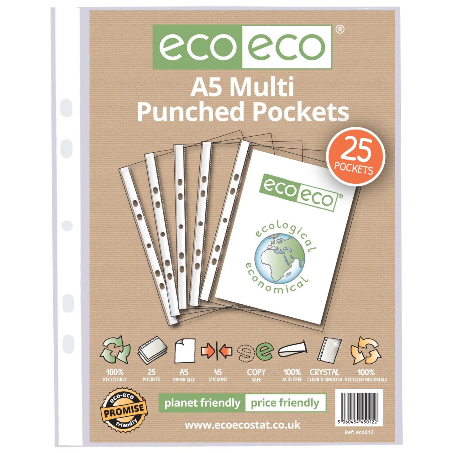 A5 Bag 25 Multi Punched Pockets