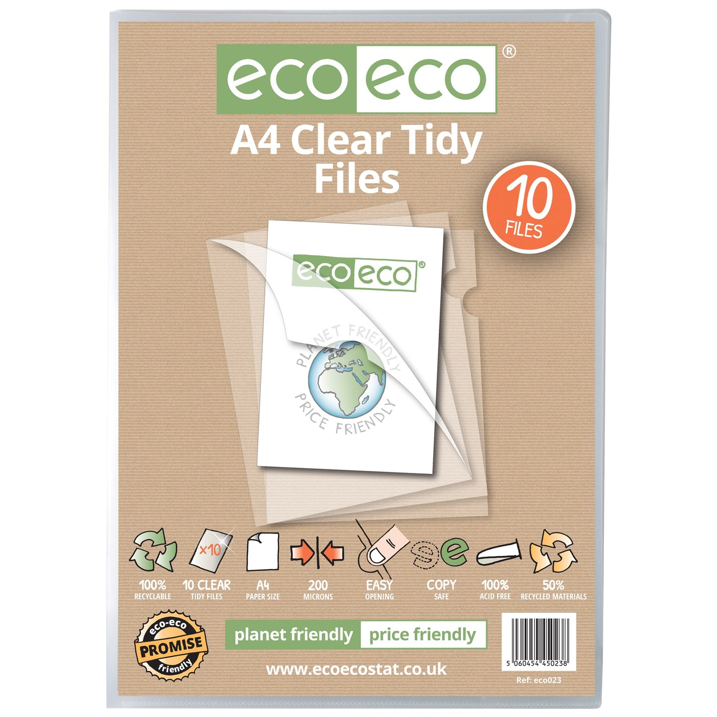 A4 50% Recycled Bag 10 Tidy Files (1)