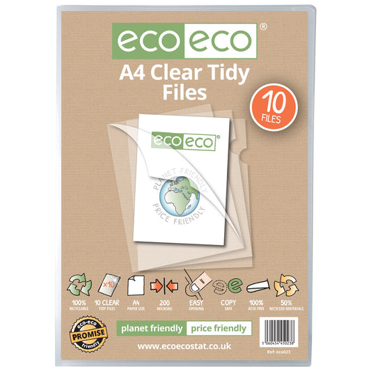 A4 50% Recycled Bag 10 Tidy Files (1)