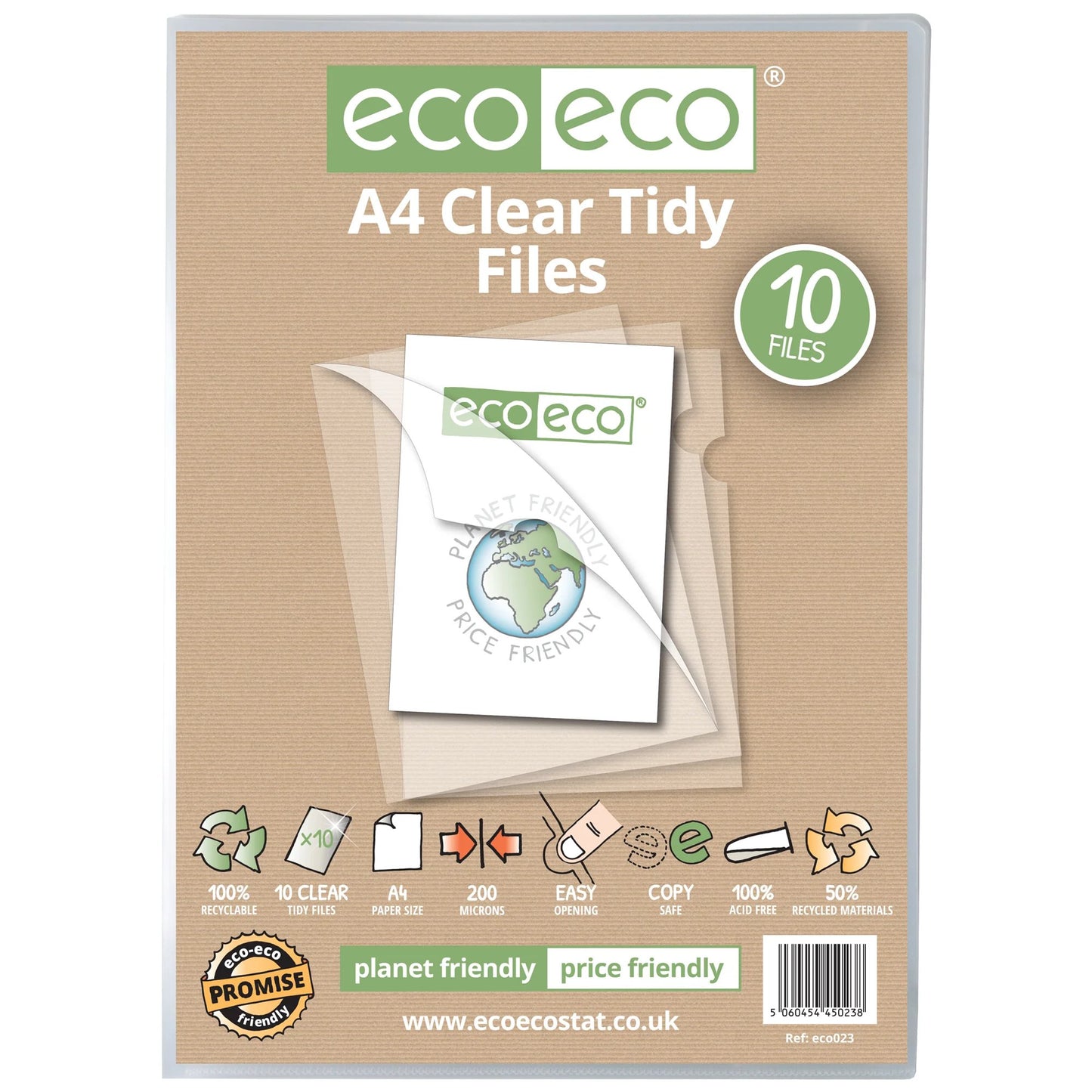 A4 50% Recycled Bag 10 Tidy Files (1)