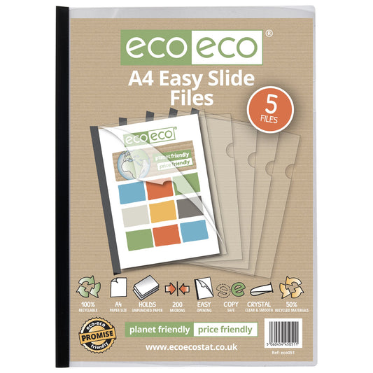 A4 50% Recycled Bag 5 Easy Slide Files (1)