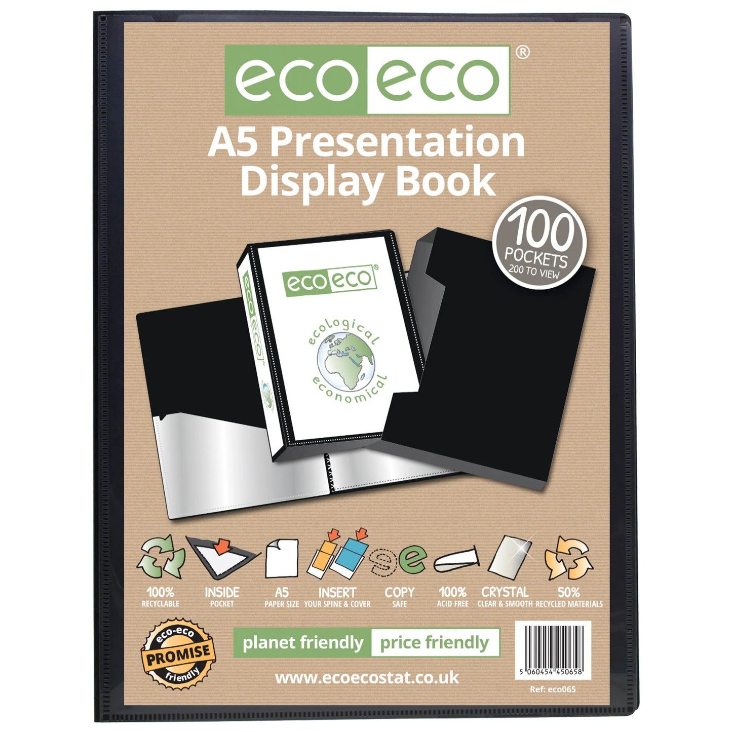 A5 100 Pocket Presentation Display Book