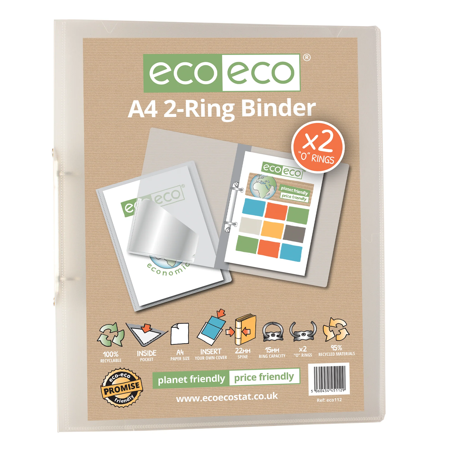 A4 95% Recycled Clear Presentation 2 O R