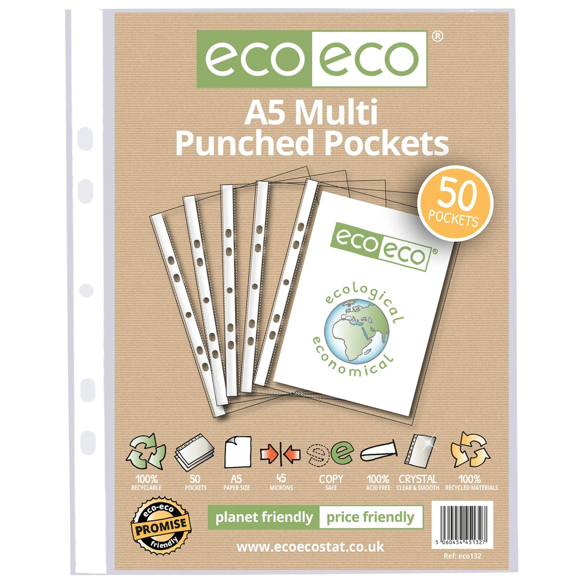 A5 Bag 50 Multi Punched Pockets