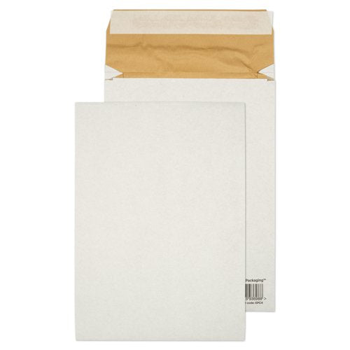 Blake Packaging Envelopes C4 White Pocket Peel and Seal Padded Eco Cushion 50mm Gusset 140gsm 324x229x50mm (Pack 100) - EPC4