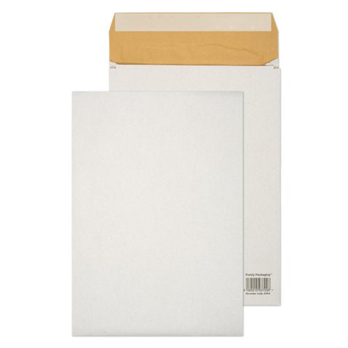 Blake Packaging Envelopes E4 White Pocket Peel and Seal Padded Eco Cushion 50mm Gusset 140gsm 400x280x50mm (Pack 100) - EPE4