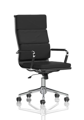 Hawkes Executive Chair Black PU with Chrome Frame EX000219 DD