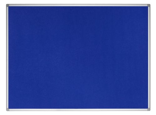 Bi-Office Earth-It Blue Felt Noticeboard Aluminium Frame 1200x900mm - FA0543790 DD