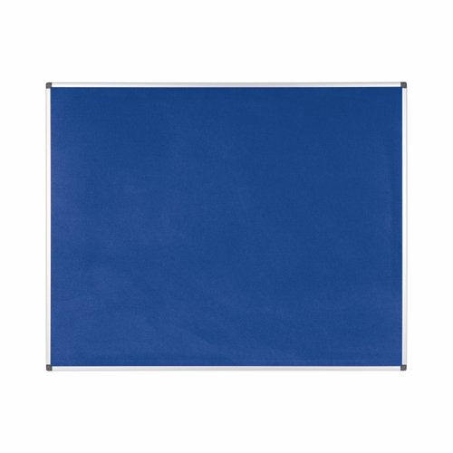 Bi-Office Maya Blue Felt Noticeboard Aluminium Frame 1500x1200mm - FA1243170 DD