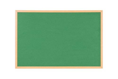 Bi-Office Earth-It Executive Green Felt Noticeboard Oak Wood Frame 900x600mm - FB0744239 DD