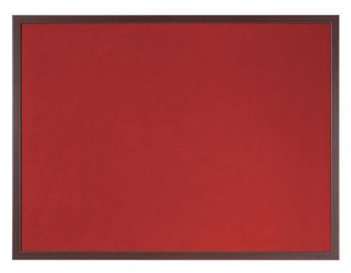 Bi-Office Earth-It Red Felt Noticeboard Cherry Wood Frame 1200x900mm - FB1446653 DD