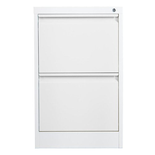 Phoenix FC Series 2 Drawer Filing Cabinet Grey with Key Lock - FC1002GGK DD