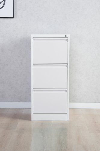 Phoenix FC Series 3 Drawer Filing Cabinet Grey with Key Lock - FC1003GGK DD