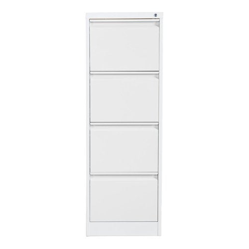 Phoenix FC Series 4 Drawer Filing Cabinet Grey with Key Lock - FC1004GGK DD
