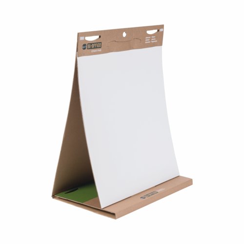 Bi-Office Earth-it Recycled Tabletop Flipchart Pad Self Stick A1 20 Sheets (Pack 6) - FL1420403 DD
