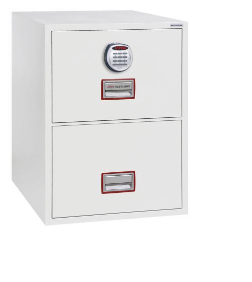 Phoenix World Class Vertical Fire File 2 Drawer Filing Cabinet With Electronic Lock - FS2272E DD