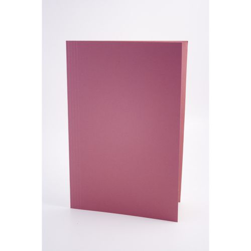 Guildhall Square Cut Folders Manilla Foolscap 315gsm Pink (Pack 100) - FS315-PNKZ