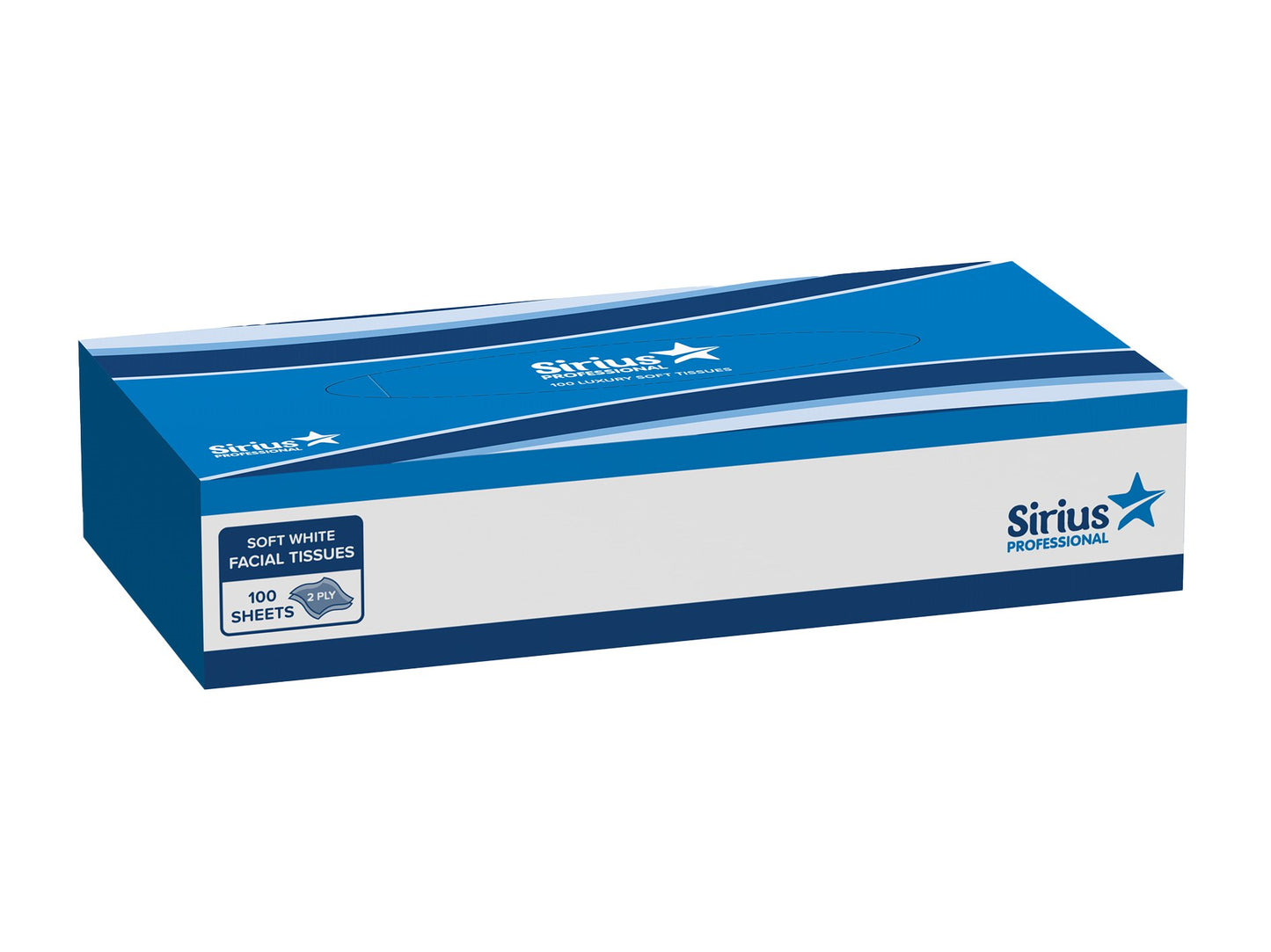 2 Ply White Facial Tissues-24x100 Sheets