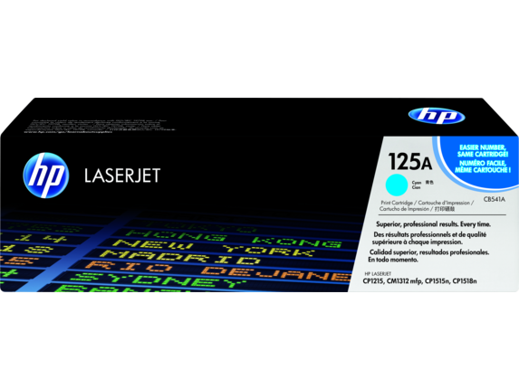 Original HP CB541A Cyan 1400 Pages Original Toner 125A