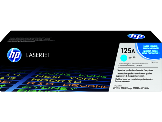 HP CB541A CYAN PRINT CART NO 125A