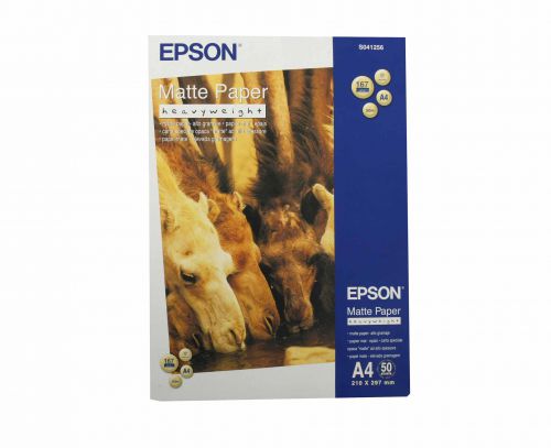 Epson A4 Matte Heavyweight Paper (Pack 50) - C13S041256