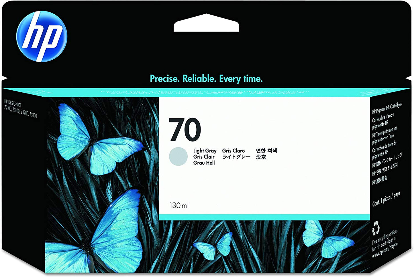 HP C9451A 70 LT GREY INK CARTRIDGE 130ML