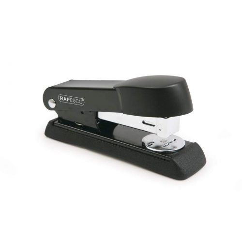 Rapesco Minno Half Strip Stapler Metal 20 Sheet Black - A52600B3