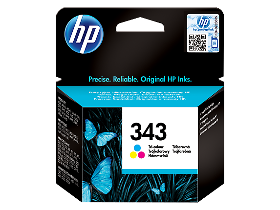 HP C8766E 3 COLOUR INK CART 7ml NO.343