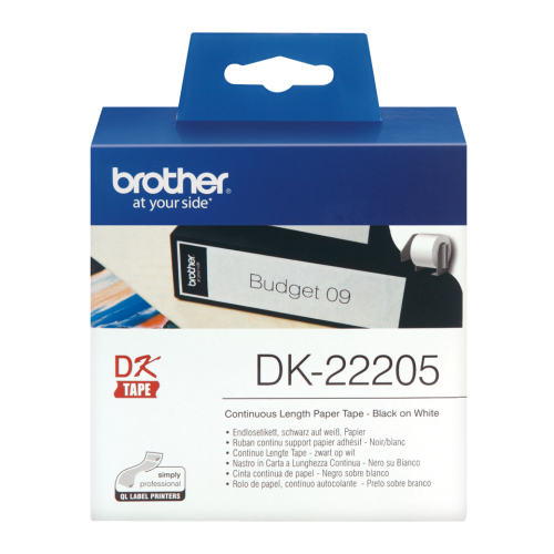 Brother Continuous Paper Roll 62mm x 30m - DK22205