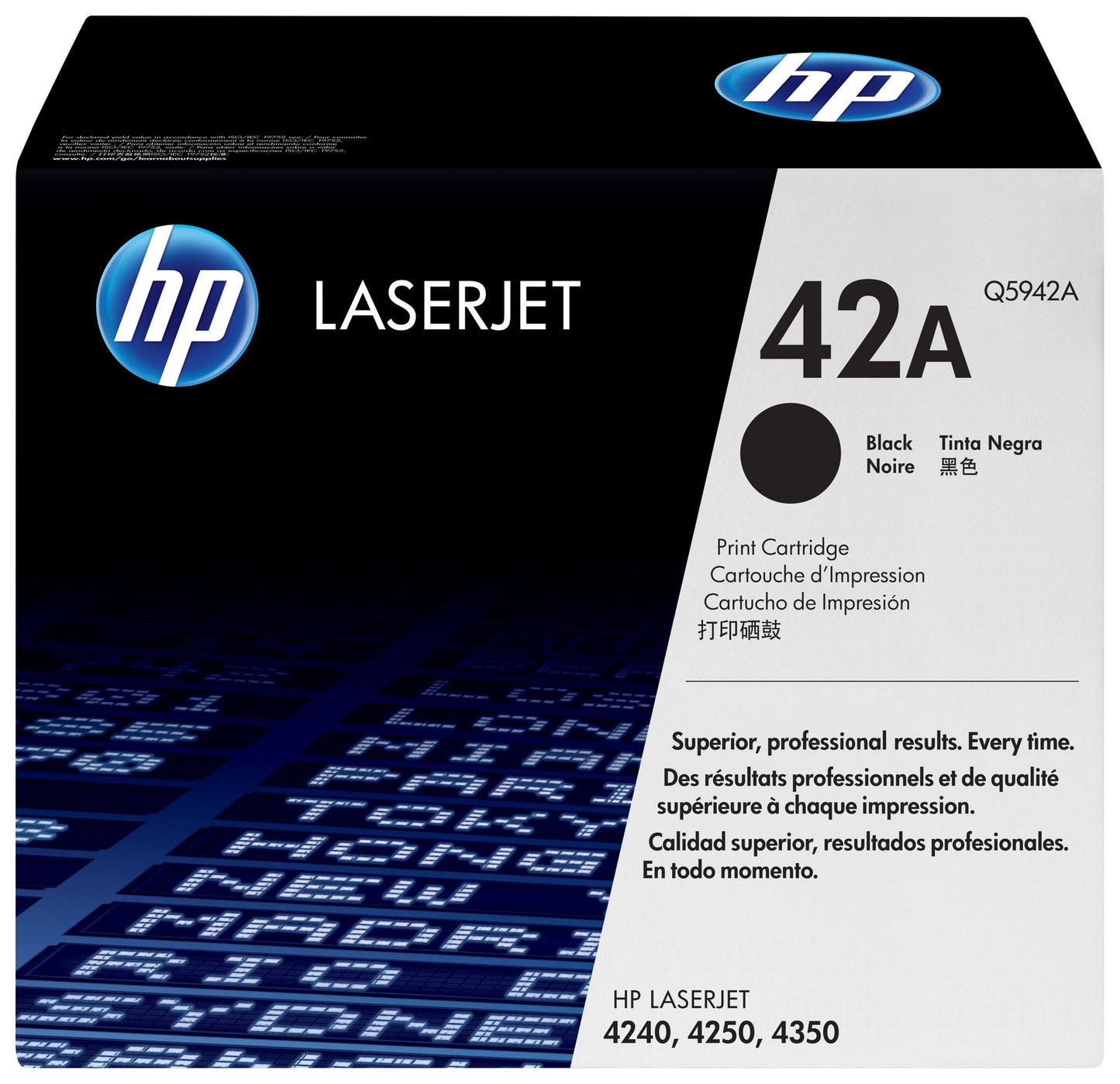 HP Q5942A BLACK STD CAP LJET 4250 4350