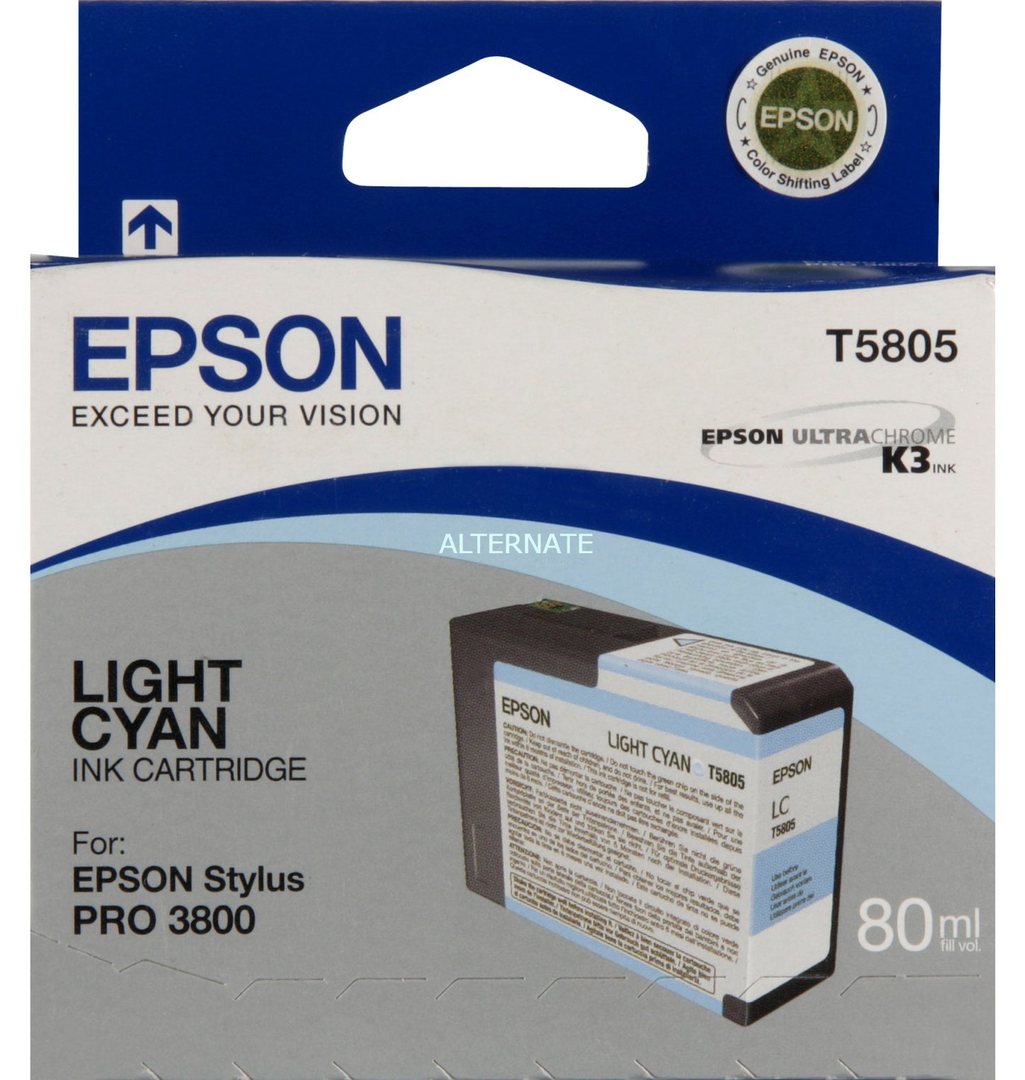 EPSON STYLUS PRO 3800 LGT CYAN 8OML