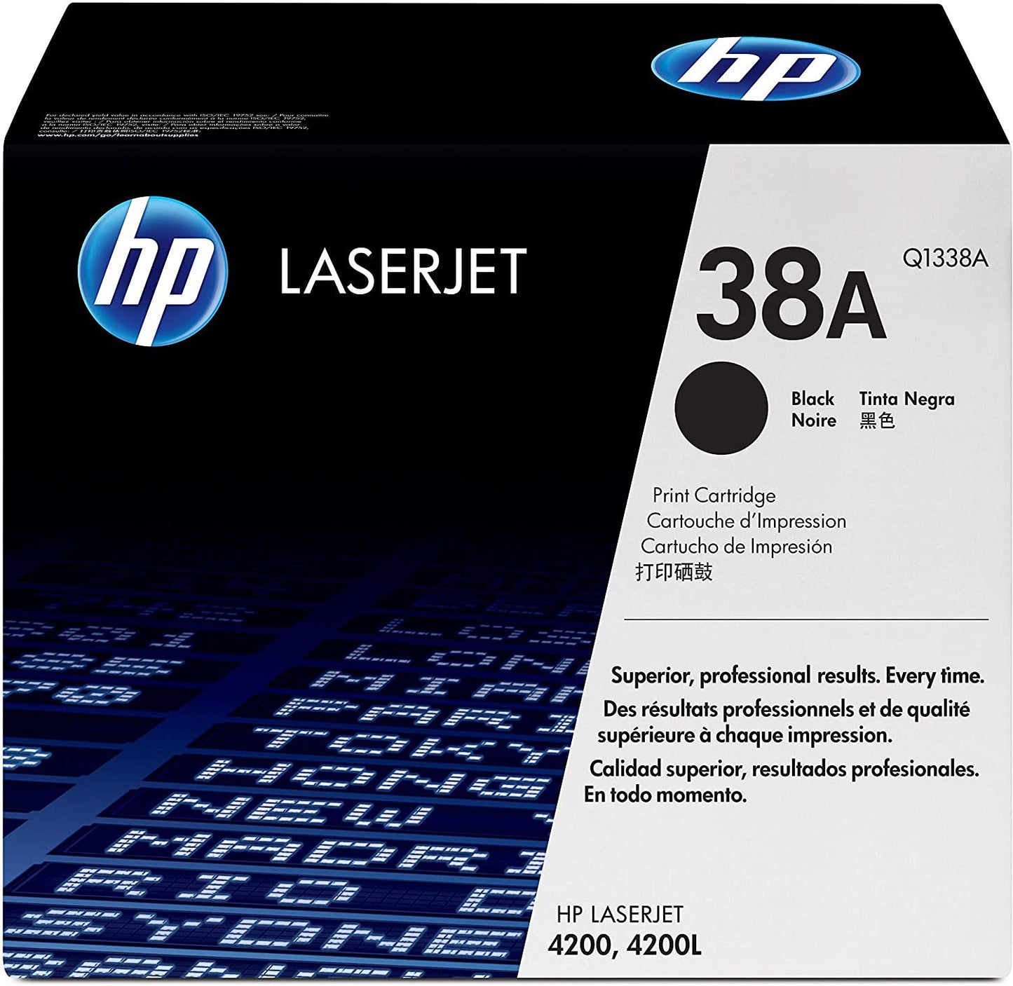 Original HP Q1338A (38A) Black Toner