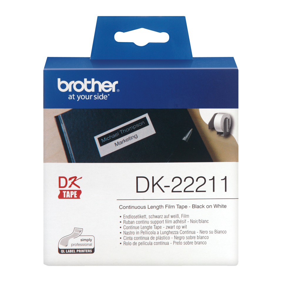 Brother White Film Roll 29mm x 15.2m - DK22211