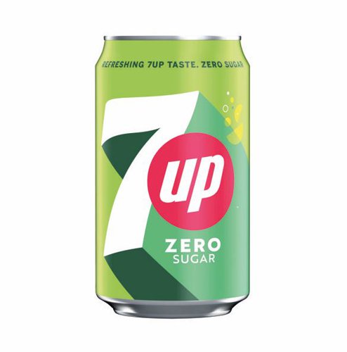 7up Zero Sugar Drink Can 330ml (Pack 24) - 0402049