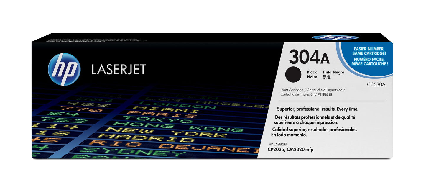 Original HP Laserjet CP2025 Black CC530A Toner 304A
