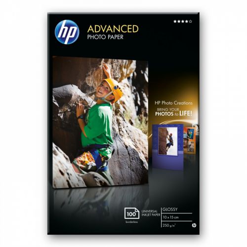 HP Glossy Photo Paper 10cm x 15cm (Pack 100) - Q8692A
