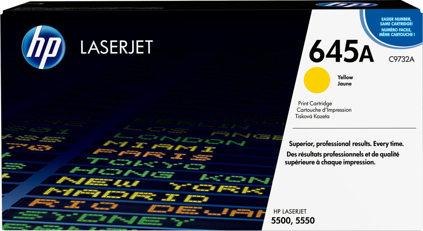 HP C9732A YELLOW TON CART LJET 5500 12K