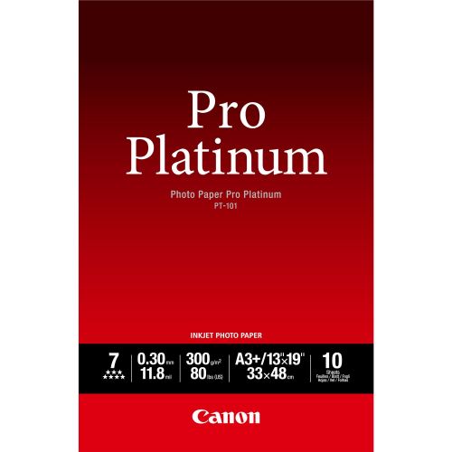 Canon PT-101 Pro Platinum A3+ Photo Paper (Pack 10) - 2768B018