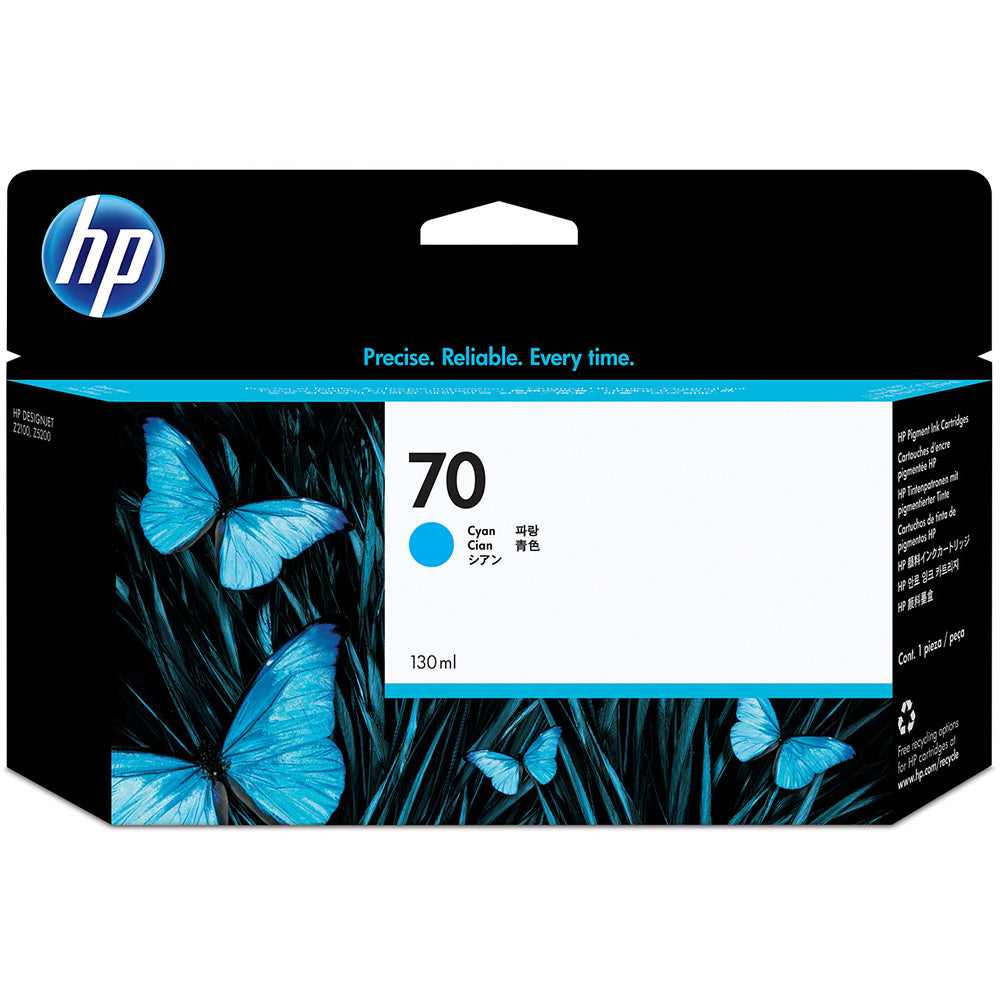 HP C9452A 70 CYAN INK CARTRIDGE 130ML