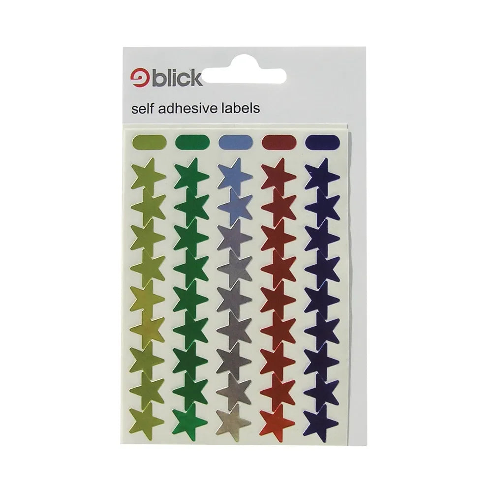 Blick Labels Metallic Stars Assorted 14mm 90 Stickers x20 (Pack 1800) - RS026150