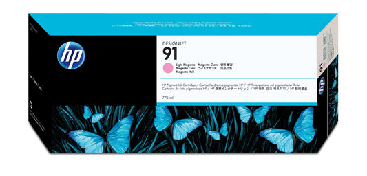 HP C9471A No 91 Light Magenta Ink 775 Ml