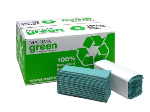 Maxima Green Hand Towel C Fold 1Ply Green 240 Sheet (Pack 12 or 2880 total sheets) 1104062