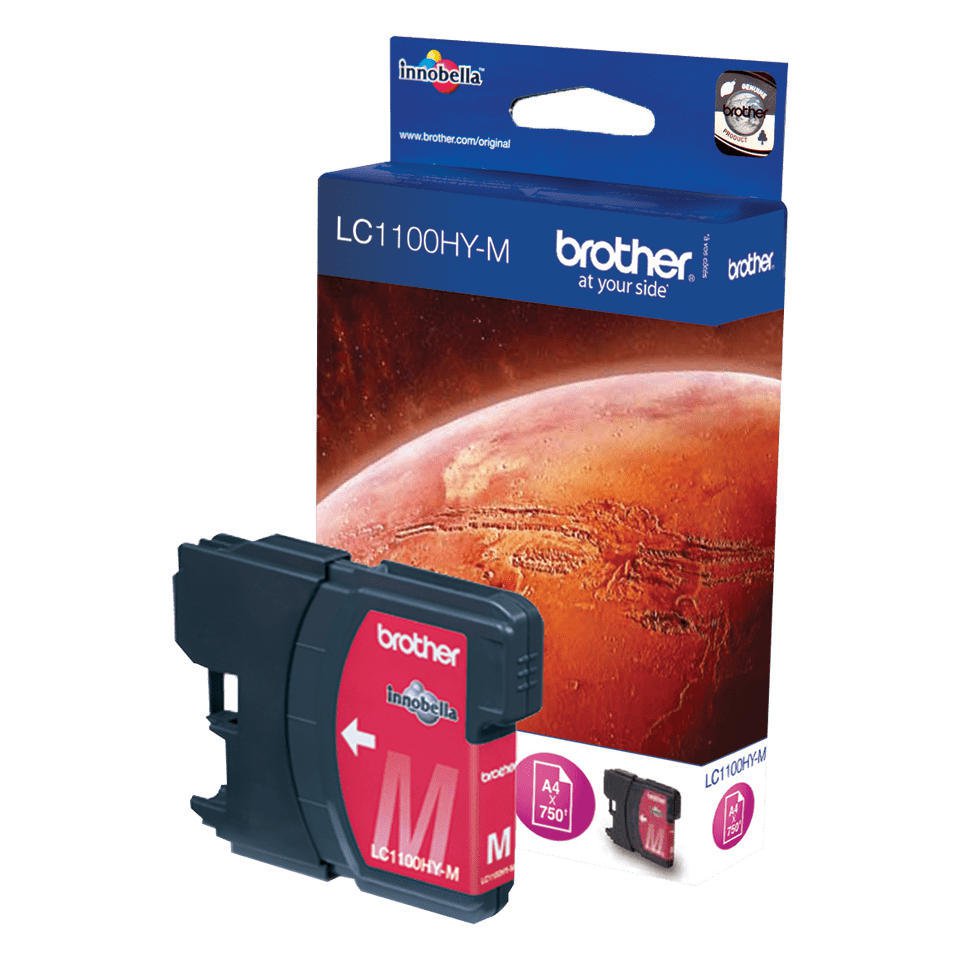 Original Brother LC1100HYM High Capacity Magenta Original Print Cartridge