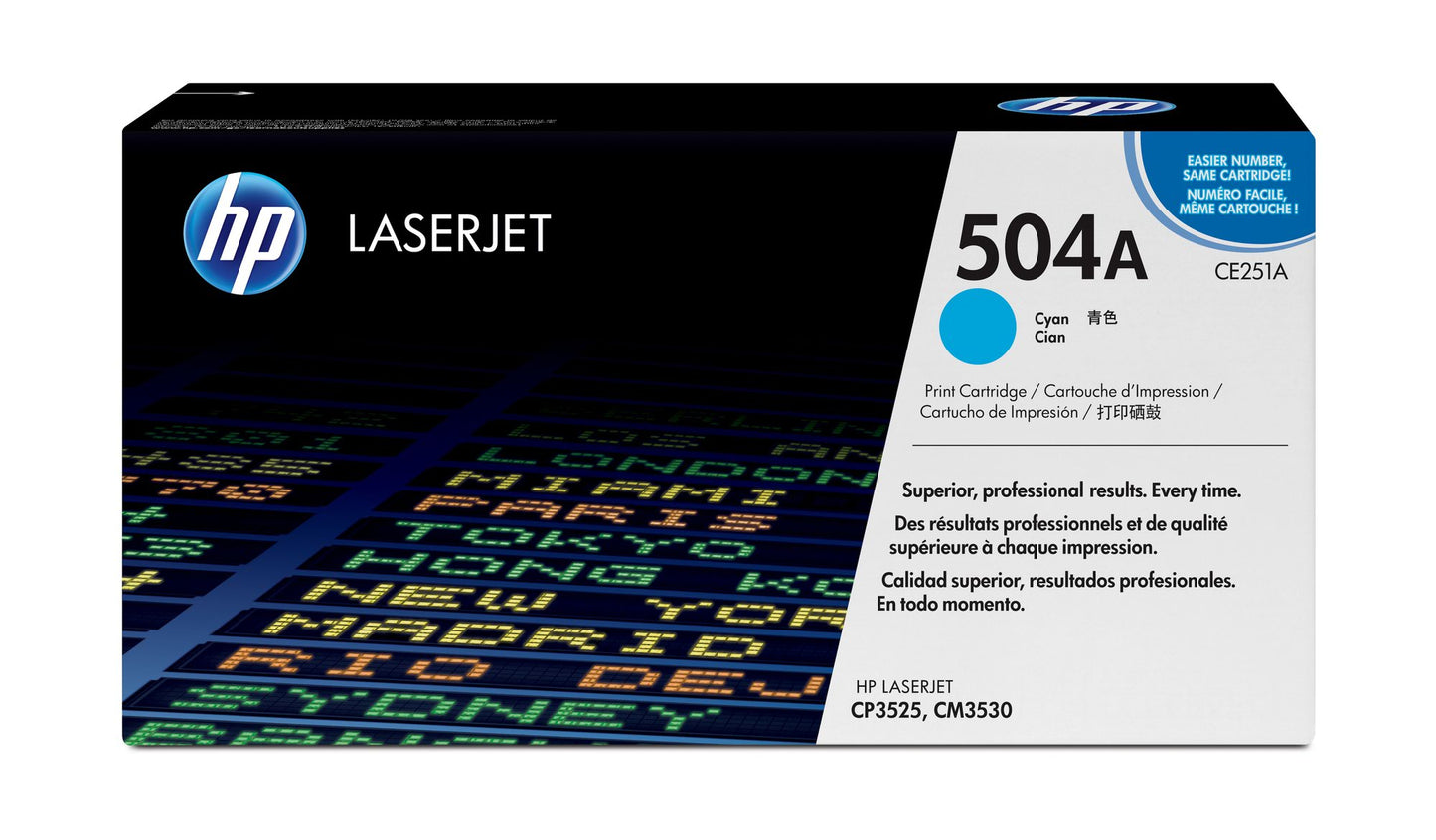 Original HP CE251A (504A) Toner cyan 7K pages