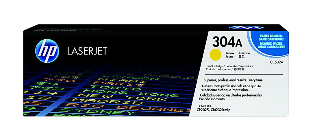 Original HP Laserjet CP2025 Yellow CC532A Toner 304A