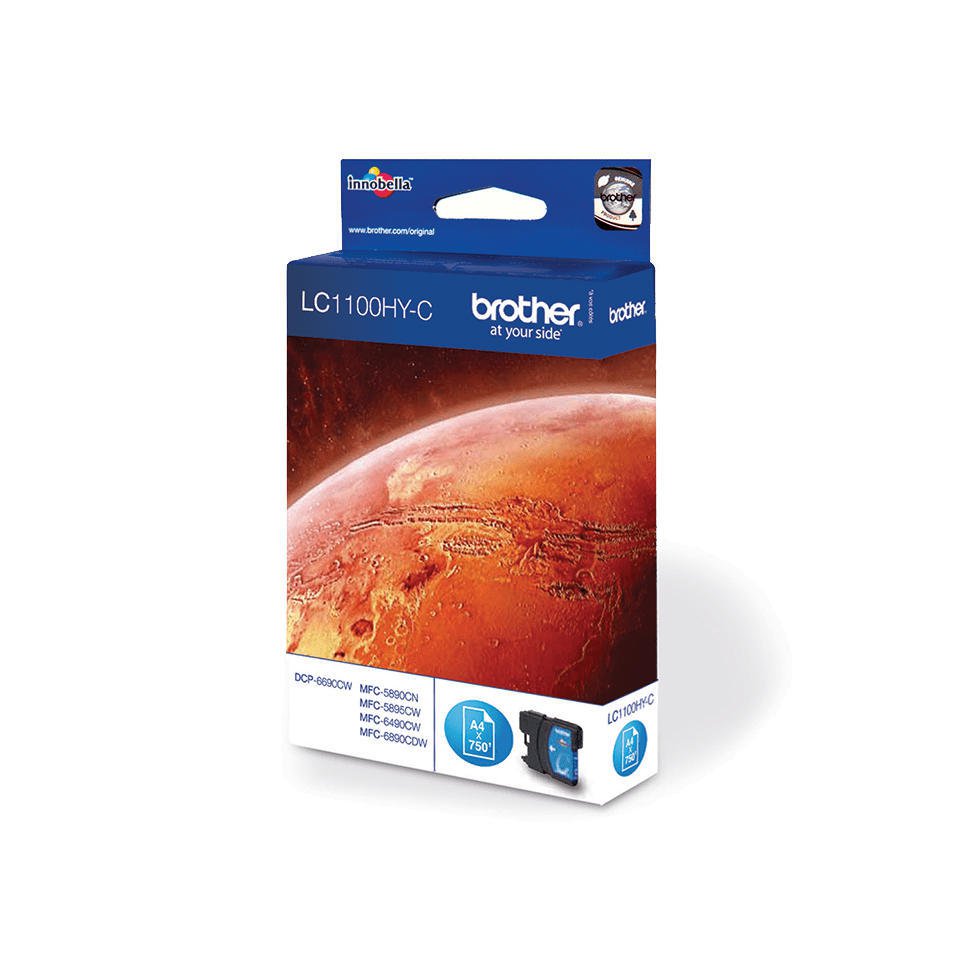 Original Brother LC1100HYC High Capacity Cyan Original Print Cartridge