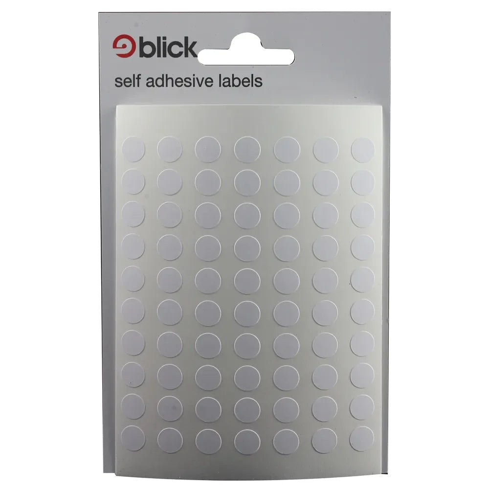 Blick Labels Circles White 8mm 490 Labels x20 (Pack 9800) - RS000853
