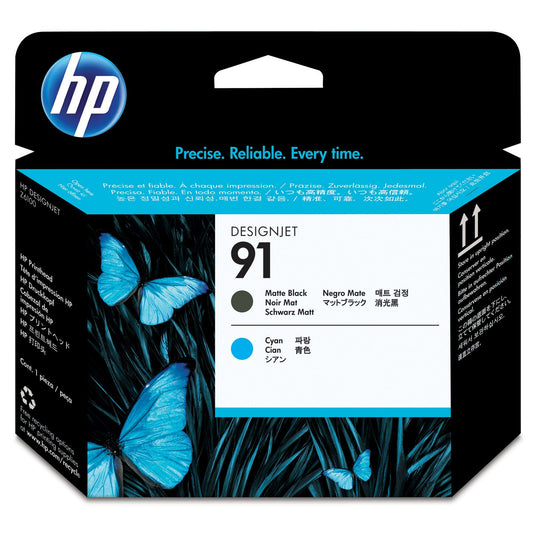 HP C9460A No 91 Matte Black & Cyan PHead