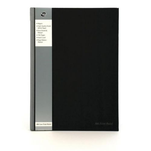 Pukka Pads A4 Casebound Hard Cover Notebook Ruled 192 Pages Silver/Black (Pack 5) - SBRULA4